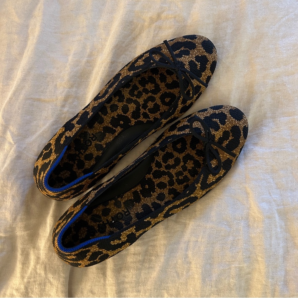 Rothy’s Leopard Ballet Flats